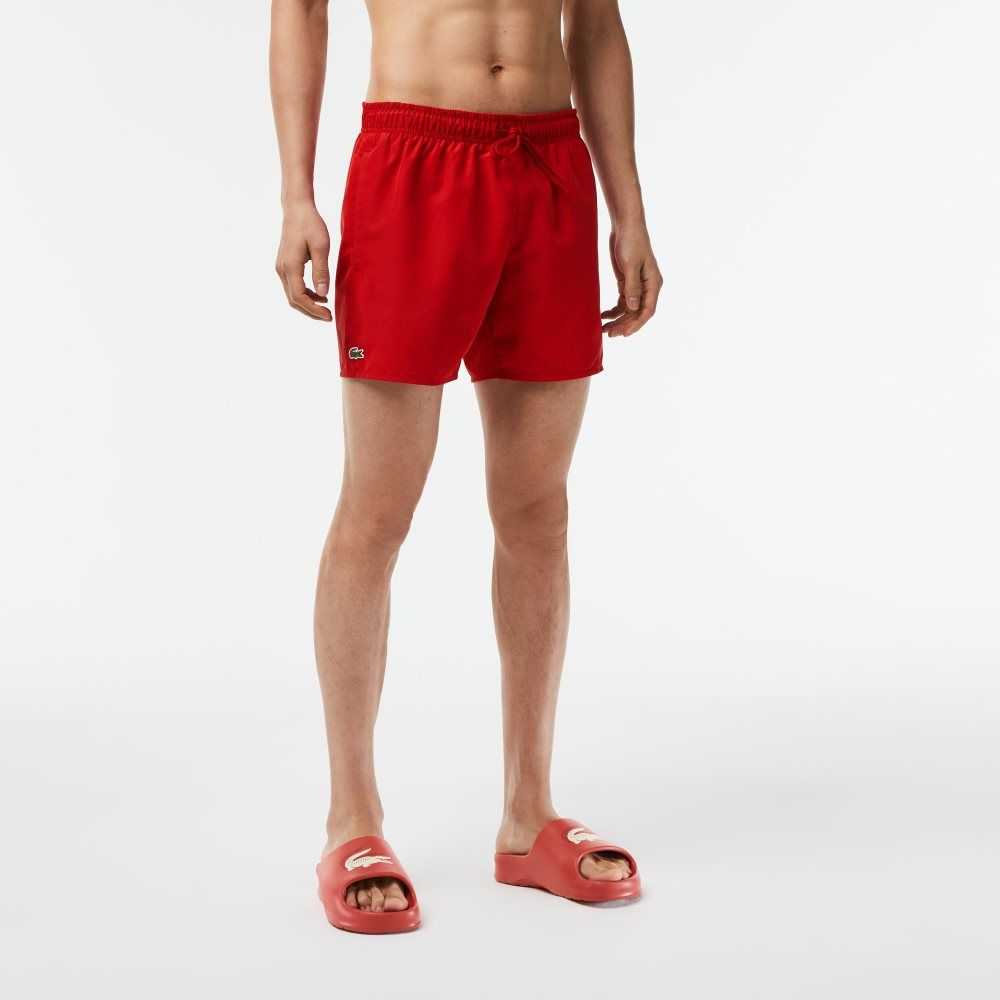 Lacoste Light Quick-Dry Swim Rojas Verde | 7281-PIHWD