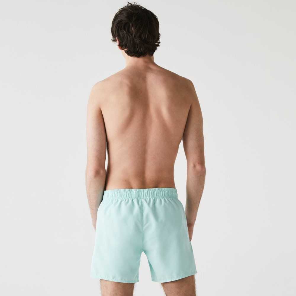 Lacoste Light Quick-Dry Swim Turquesa Verde | 0614-FXAOY