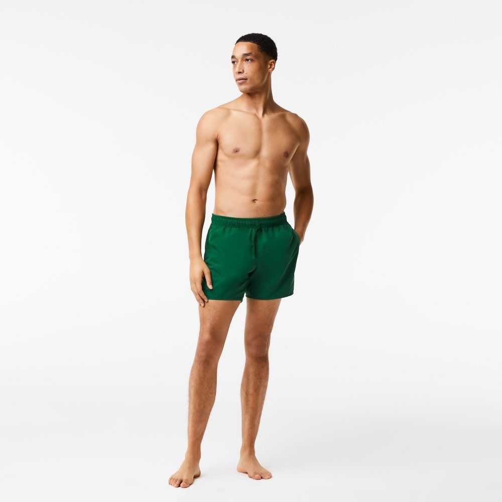 Lacoste Light Quick-Dry Swim Verde Azul Marino Azules | 8015-MLFYQ