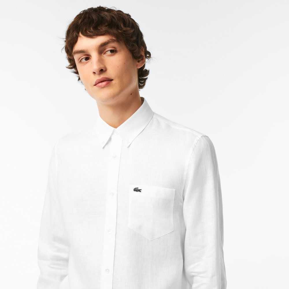 Lacoste Linen Blancas | 9075-XALHG