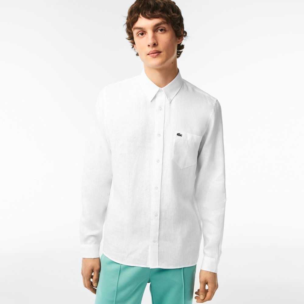 Lacoste Linen Blancas | 9075-XALHG