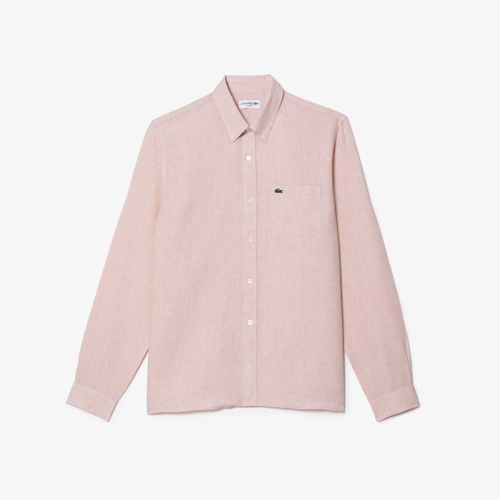 Lacoste Linen Rosas Claro | 2594-YVKTR