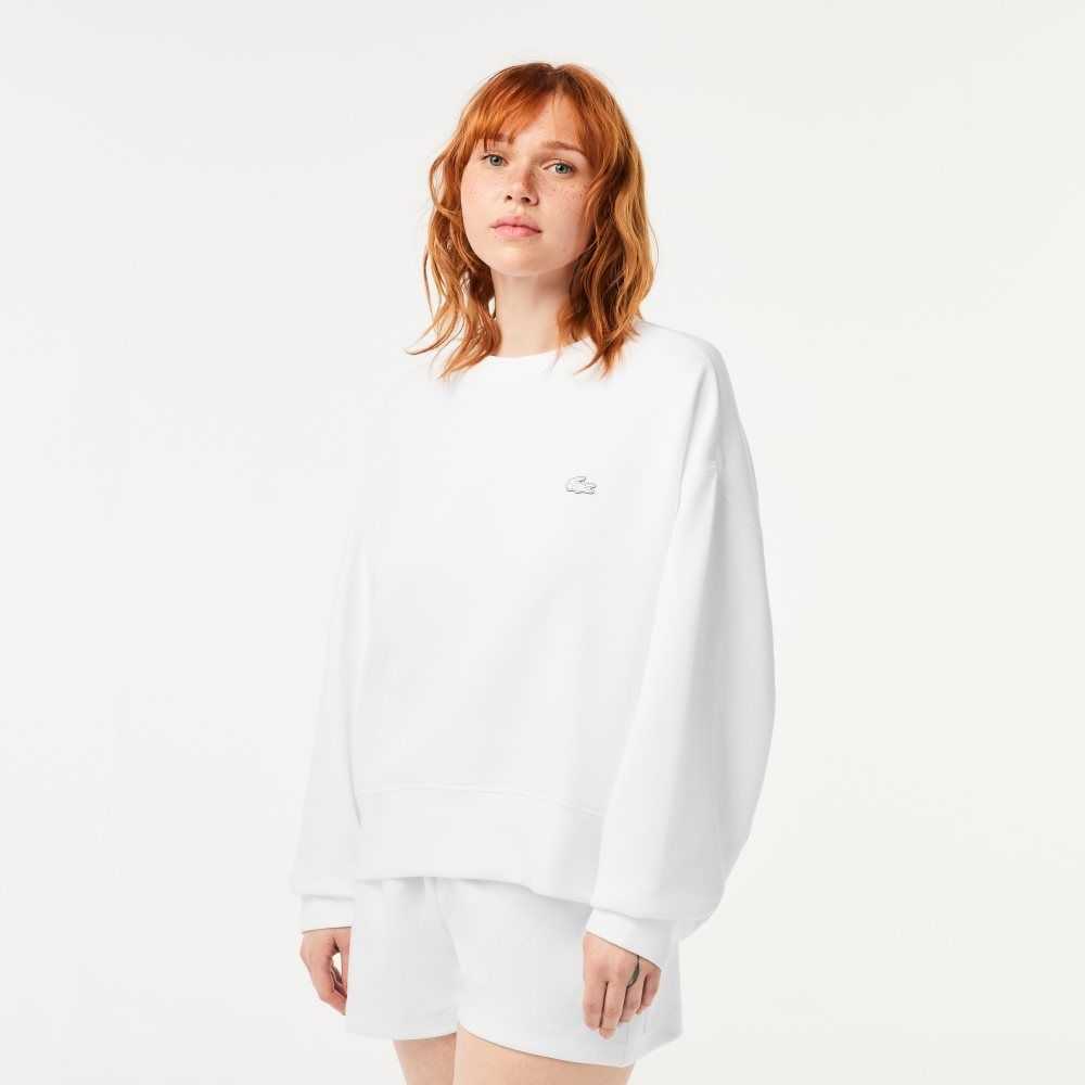 Lacoste Logo Back Blancas | 2957-KOMGU