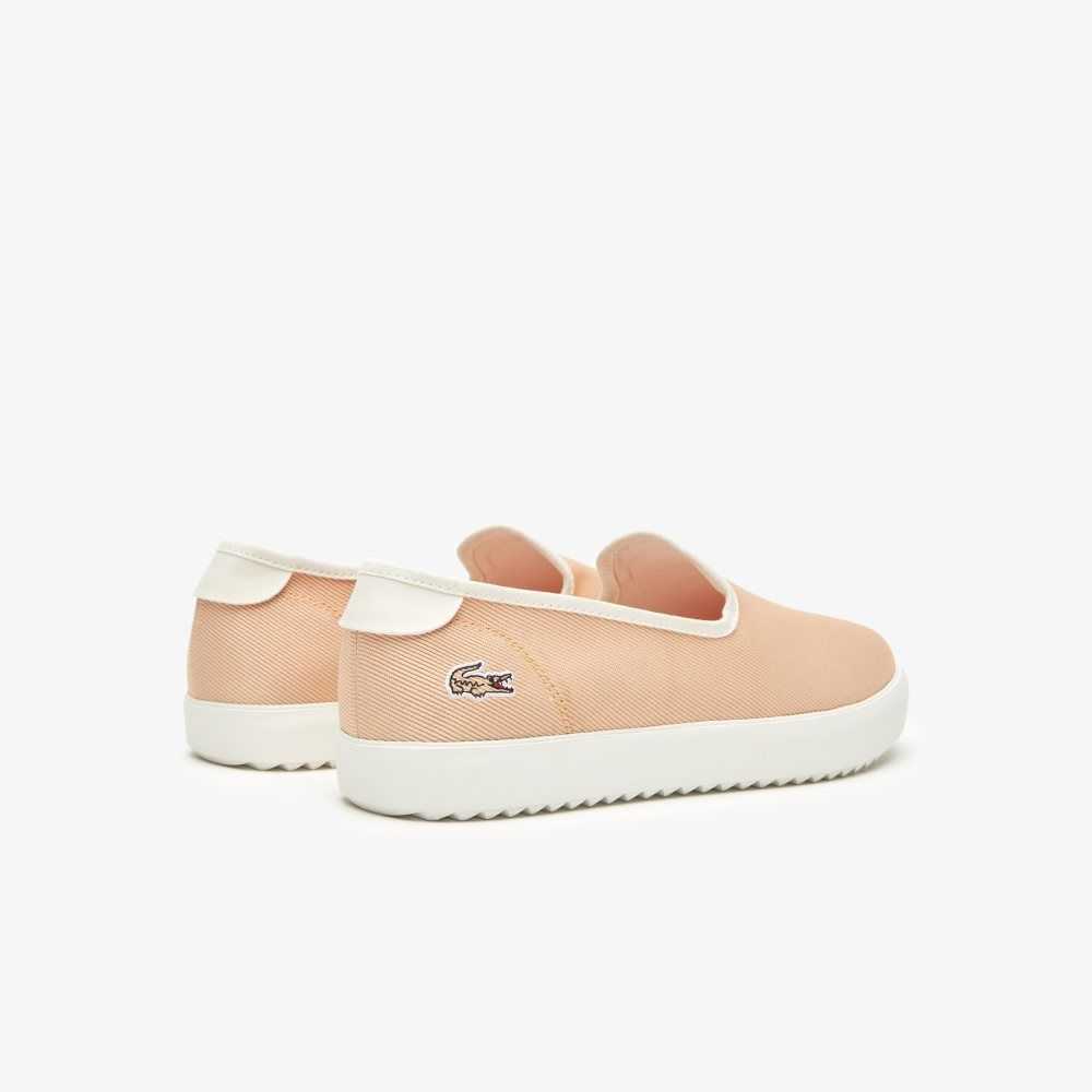 Lacoste Lona Resort Slip-On Blancas | 1420-PNEFL