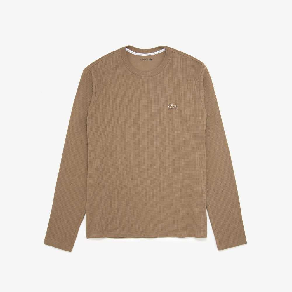 Lacoste Long Sleeve Lounge Marrones Claro | 1459-KWRBG