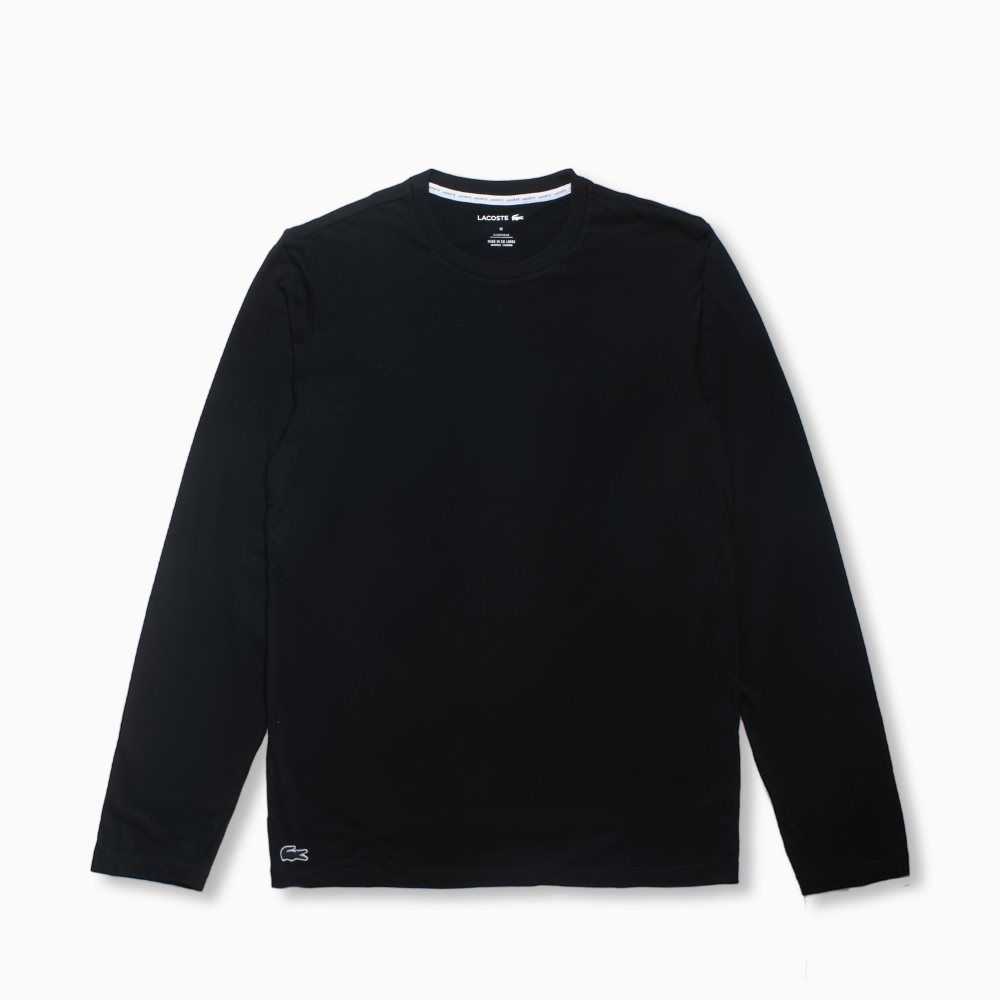 Lacoste Long Sleeve Lounge Negras | 5796-LJTPO