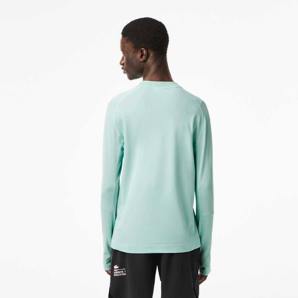 Lacoste Long Sleeve Organic Algodon Slim Fit Verde Menta | 4368-BNJDO