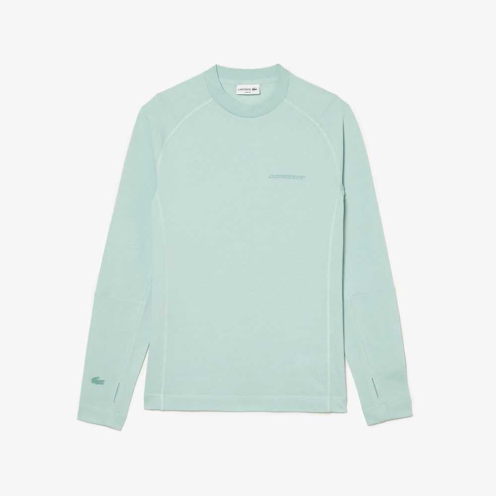 Lacoste Long Sleeve Organic Algodon Slim Fit Verde Menta | 4368-BNJDO