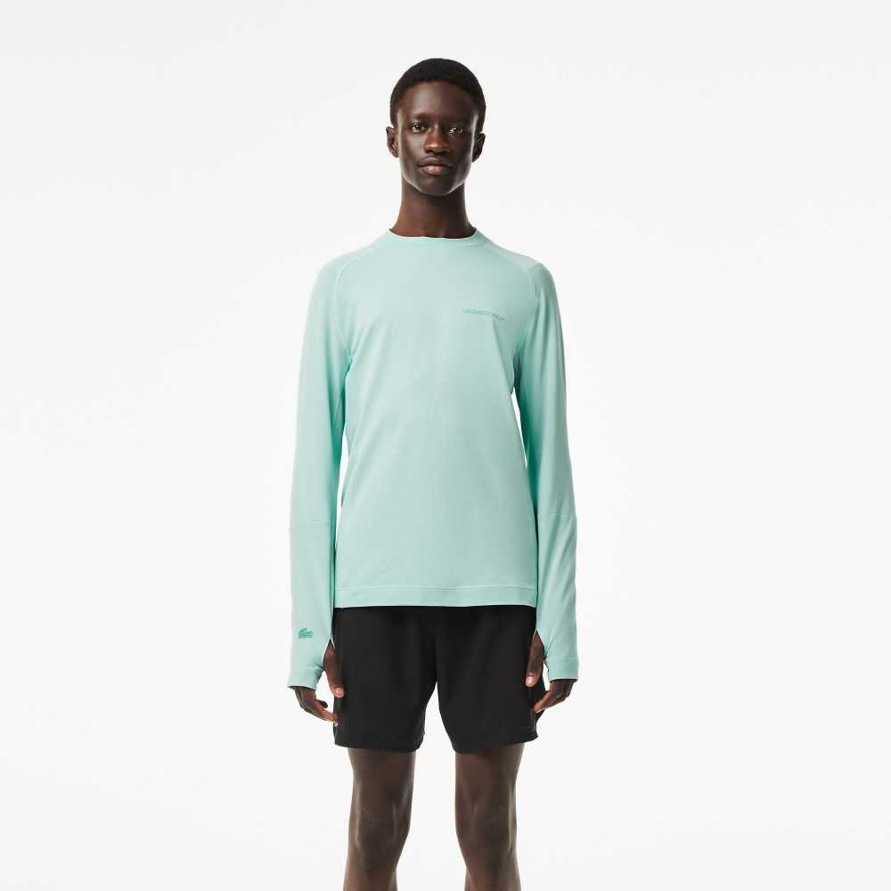 Lacoste Long Sleeve Organic Algodon Slim Fit Verde Menta | 4368-BNJDO