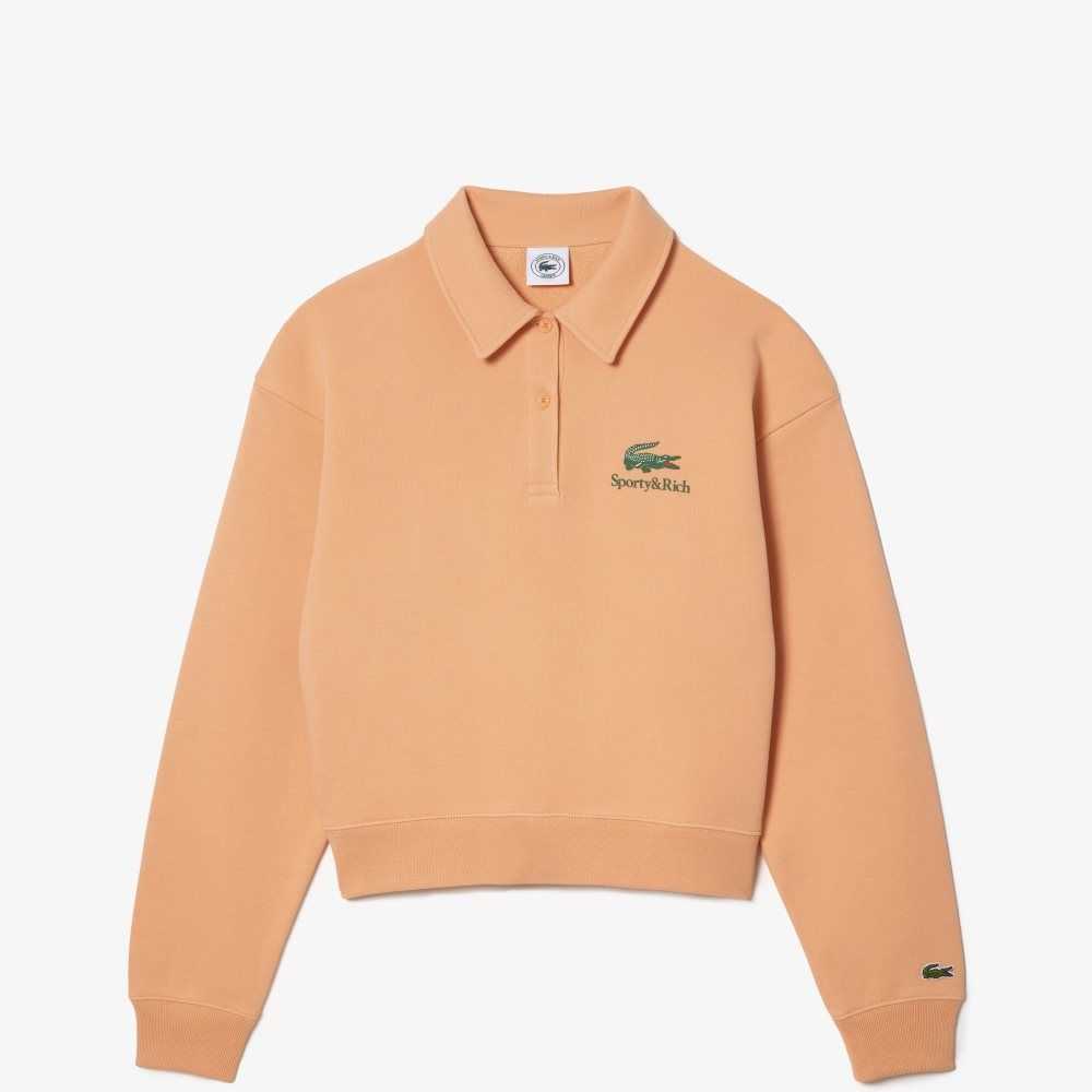 Lacoste Long Sleeve x Deportivo & Rich Naranjas Claro | 1852-OTSXR