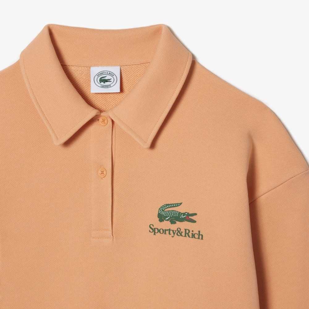 Lacoste Long Sleeve x Deportivo & Rich Naranjas Claro | 1852-OTSXR