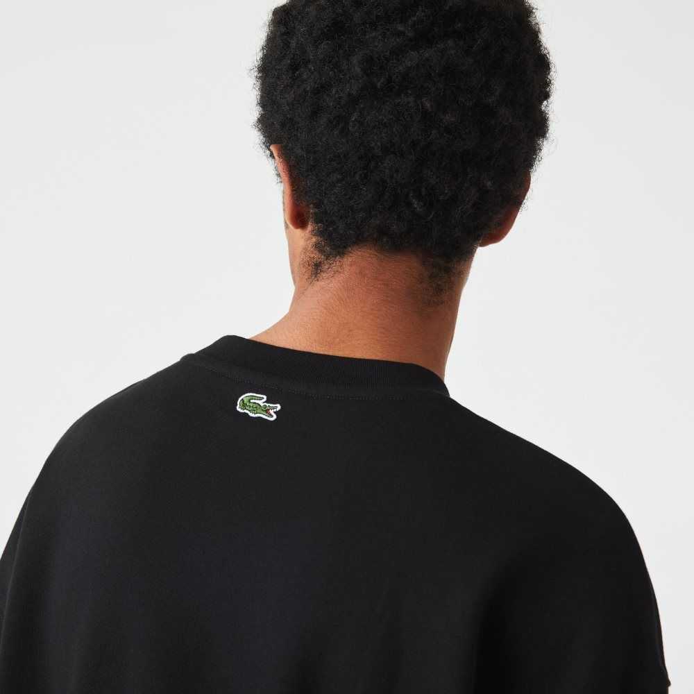 Lacoste Loose Fit Branded Monogram Print Negras | 4029-APOTY