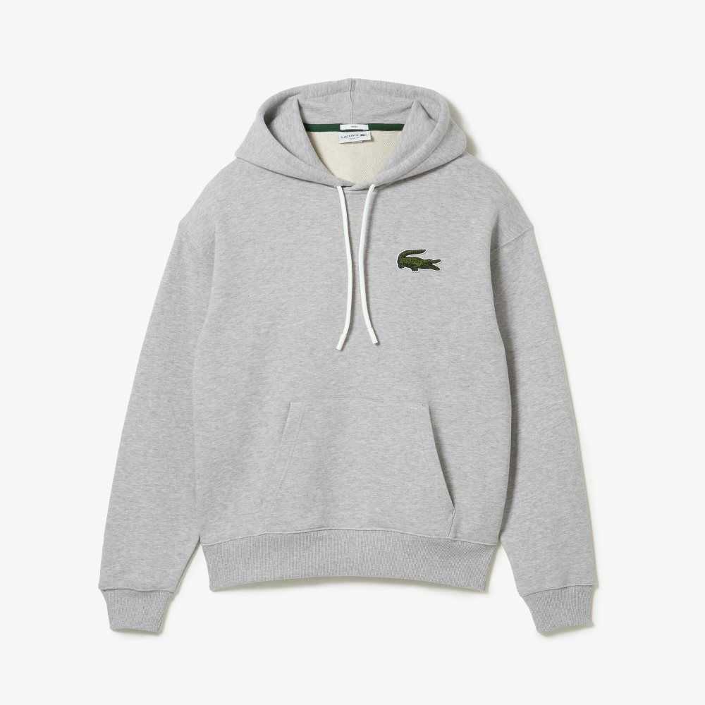 Lacoste Loose Fit Encapuchado Organic Algodon Gris | 2139-CMWJN