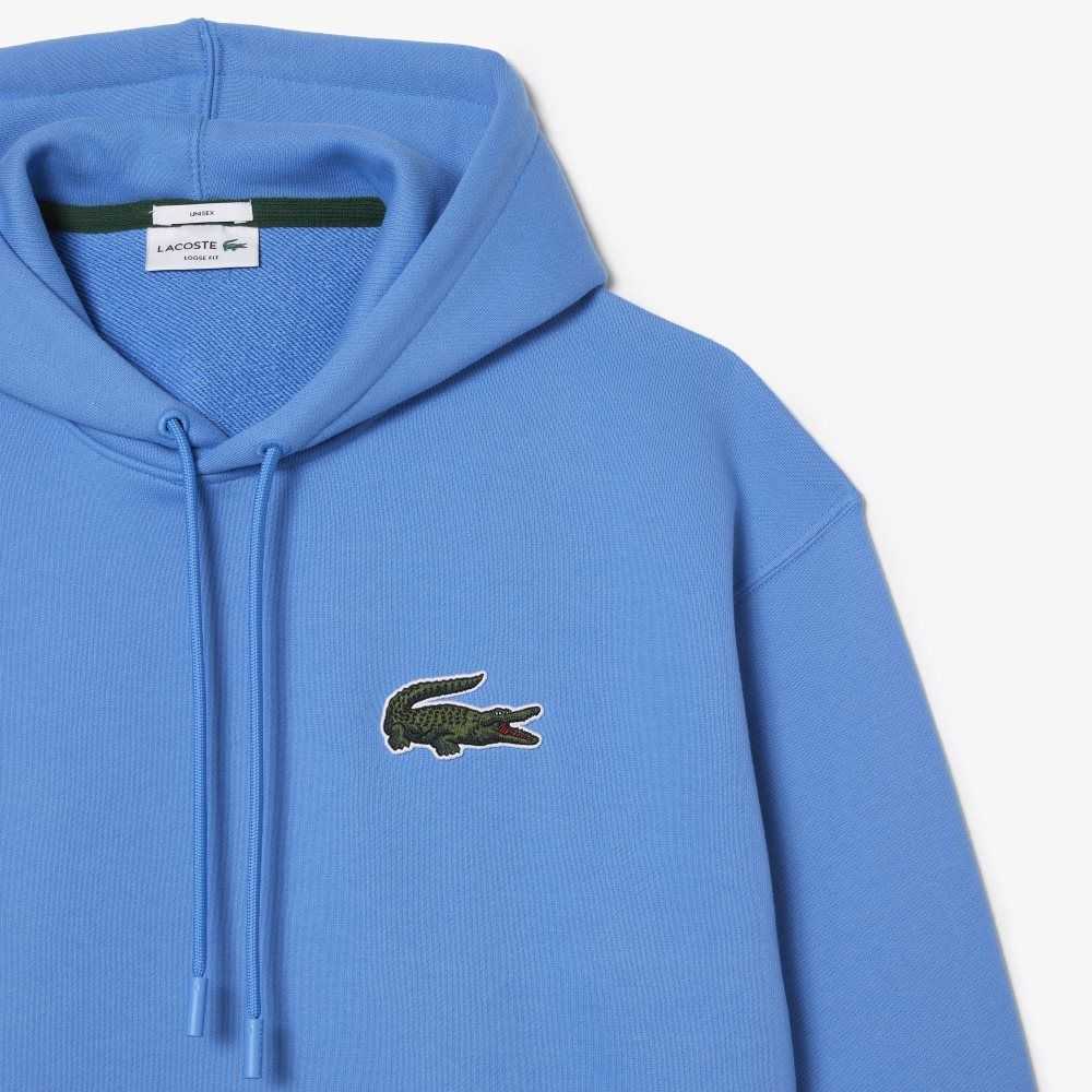 Lacoste Loose Fit Encapuchado Organic Algodon Azules | 5487-IPSRV