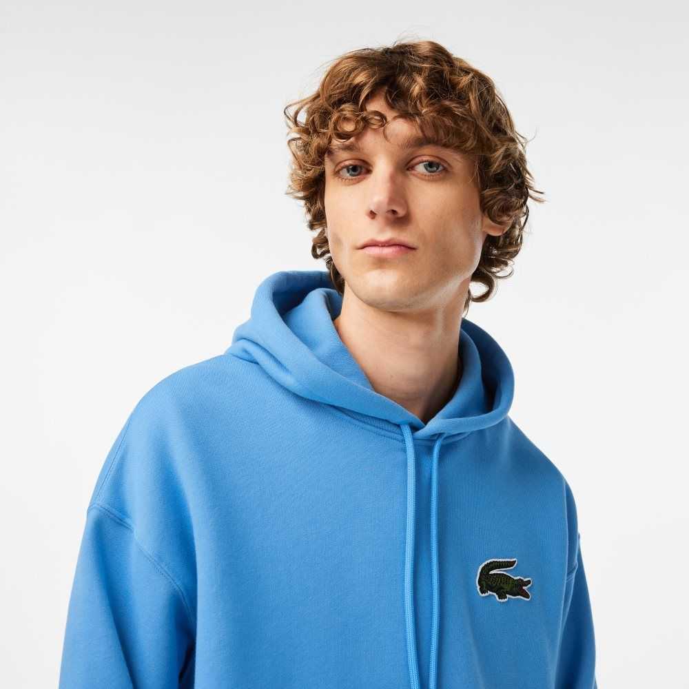 Lacoste Loose Fit Encapuchado Organic Algodon Azules | 5487-IPSRV