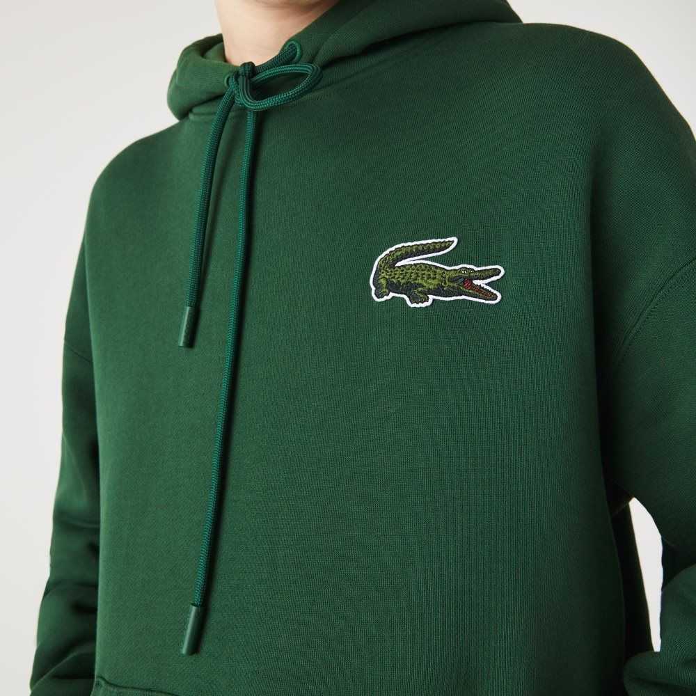 Lacoste Loose Fit Encapuchado Organic Algodon Verde | 7305-LPGRK