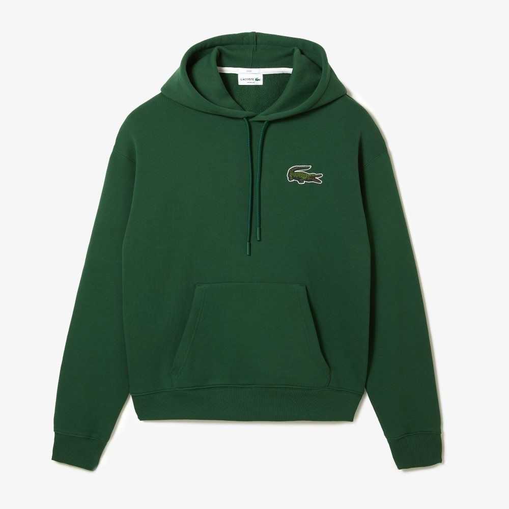 Lacoste Loose Fit Encapuchado Organic Algodon Verde | 7305-LPGRK