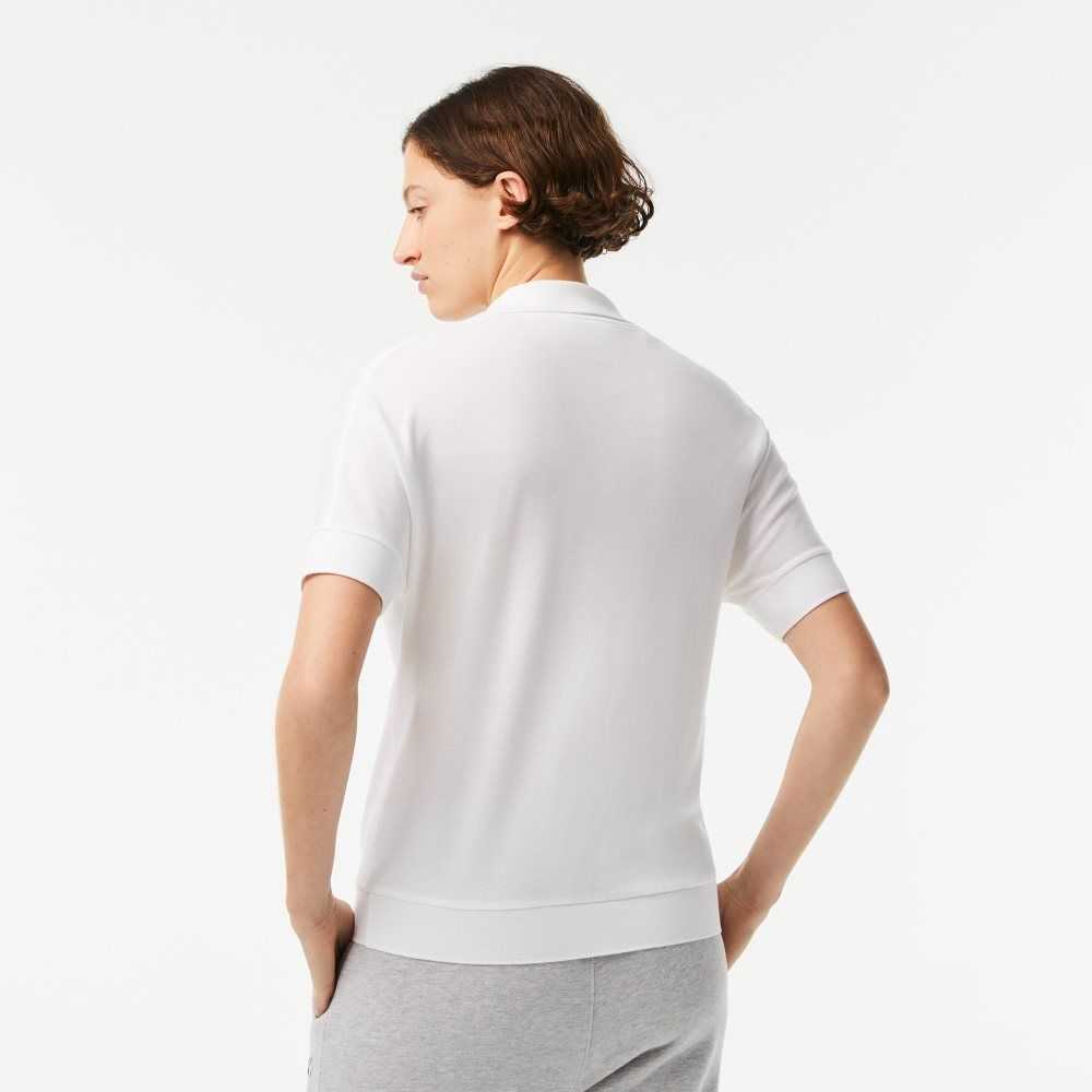 Lacoste Loose Fit Flowy Pique Blancas | 0286-DAYOZ