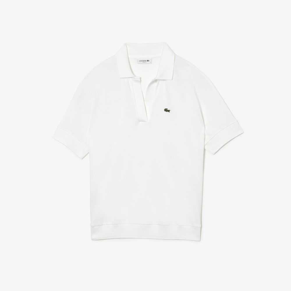 Lacoste Loose Fit Flowy Pique Blancas | 0286-DAYOZ