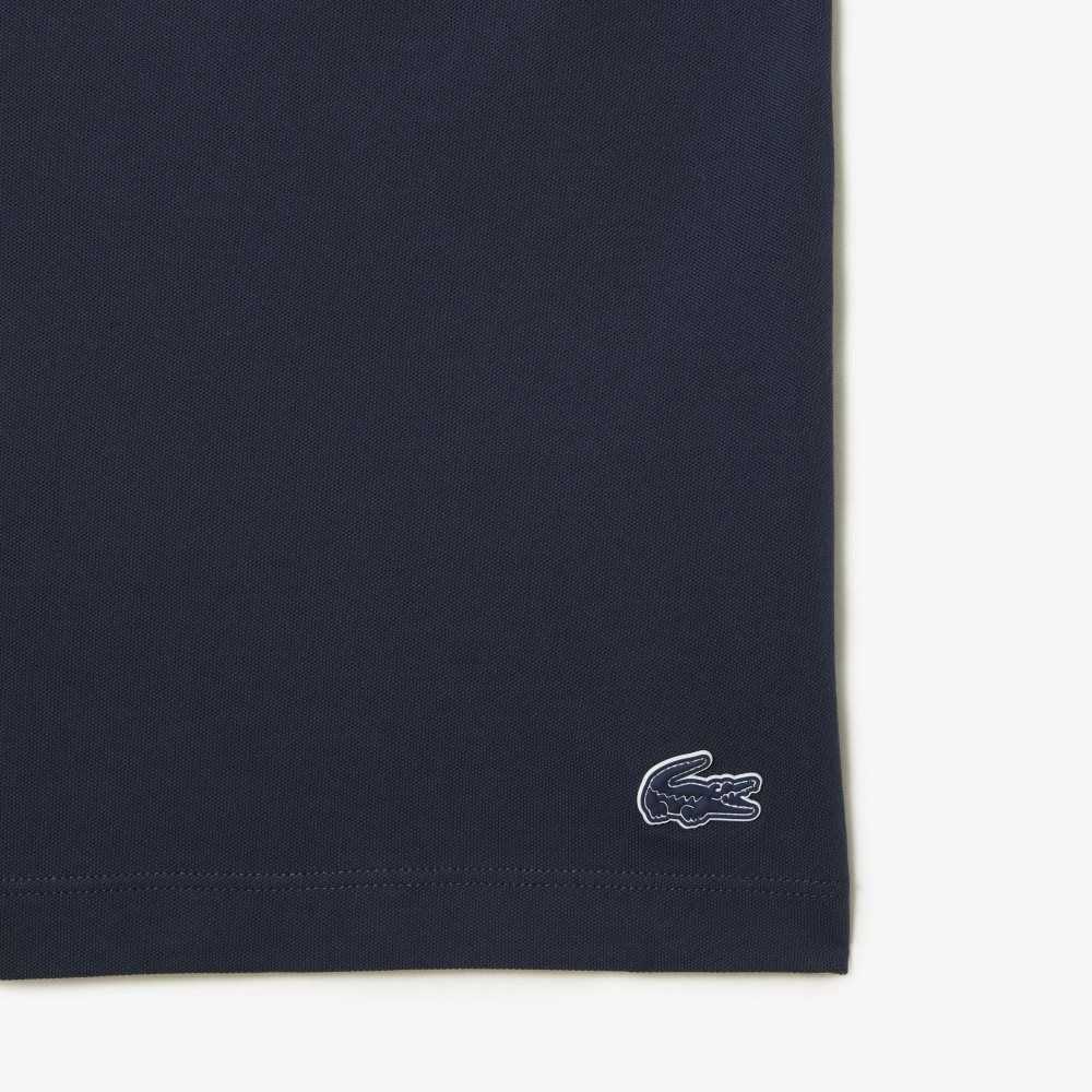 Lacoste Loose Fit Organic Algodon Pique Azules | 0421-OAXGR