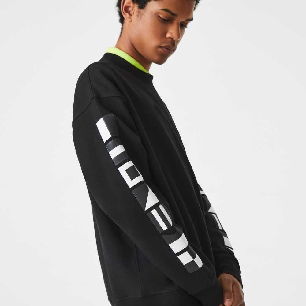 Lacoste Loose Fit Reflective Print Negras | 2385-LGTOD