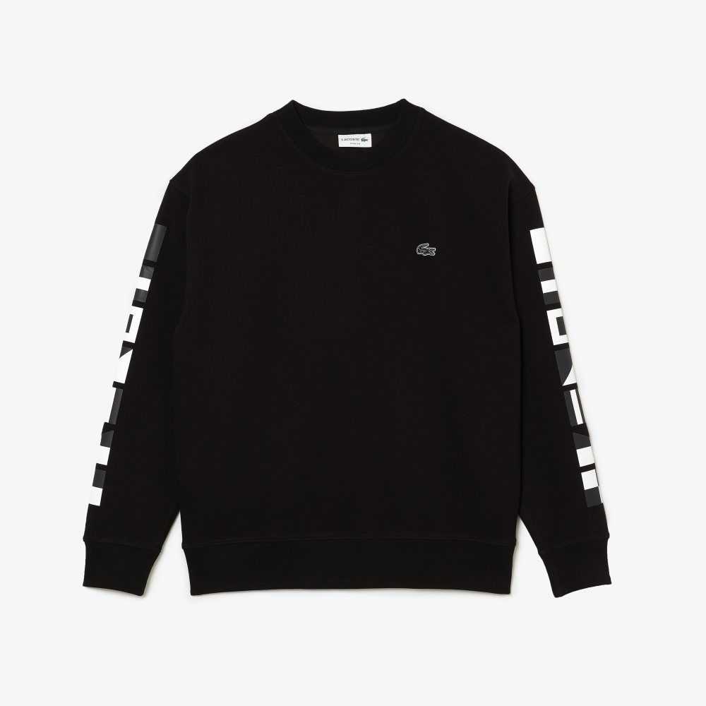 Lacoste Loose Fit Reflective Print Negras | 2385-LGTOD