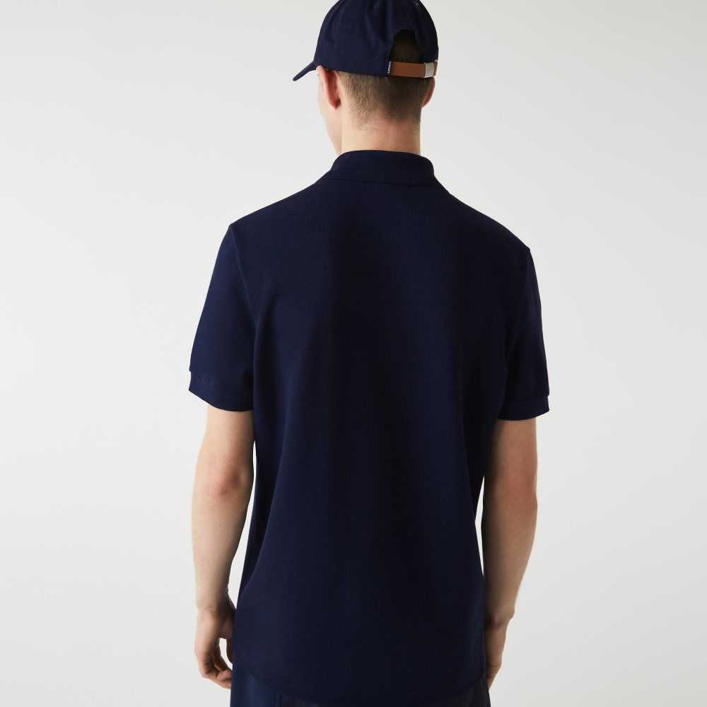 Lacoste Made in France Regular Fit Organic Algodon Azul Marino Azules | 6584-WDPNM