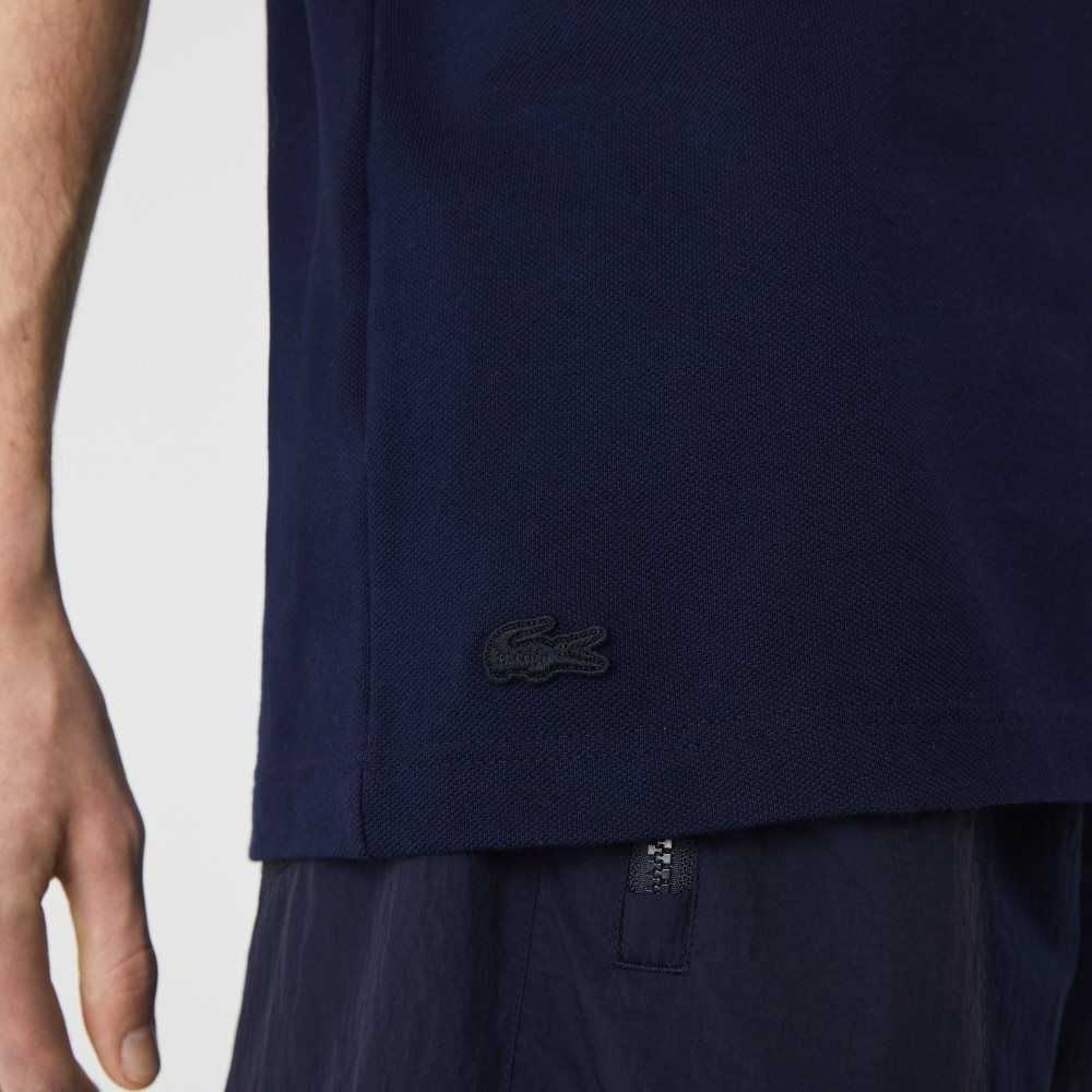 Lacoste Made in France Regular Fit Organic Algodon Azul Marino Azules | 6584-WDPNM