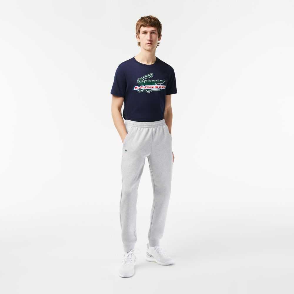 Lacoste Mesh Panels Trackpants Gris Gris Claro | 3948-HYTVU