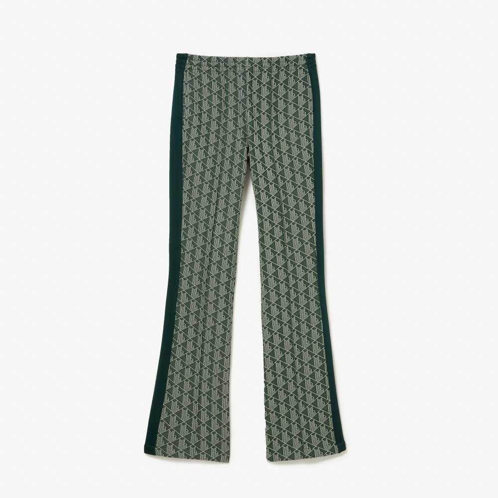 Lacoste Monogram Print Trackpants Verde Beige | 2650-HWXCR