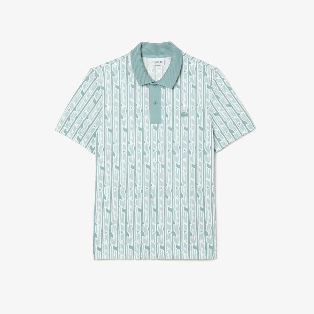 Lacoste Movement Two-Tone Printed Verde Verde Claro | 7041-JPREF