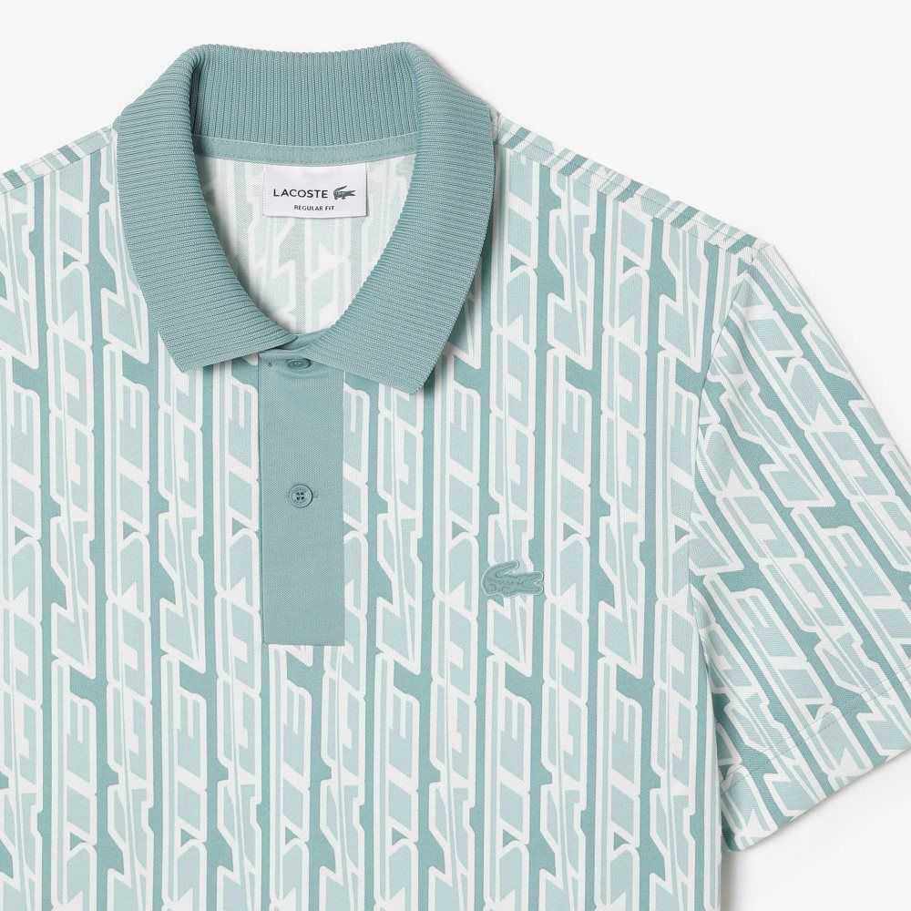 Lacoste Movement Two-Tone Printed Verde Verde Claro | 7041-JPREF