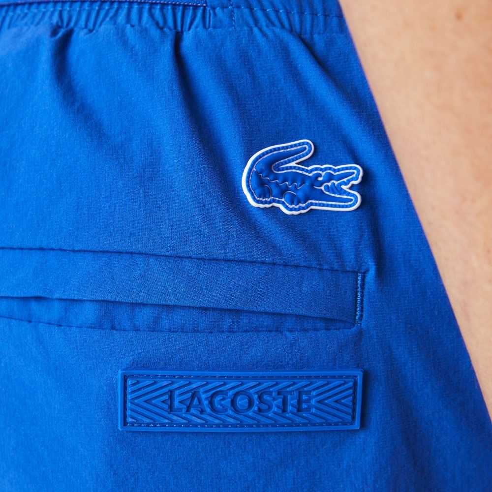 Lacoste Nautical Print Swim Azules Blancas | 3169-LJKDN