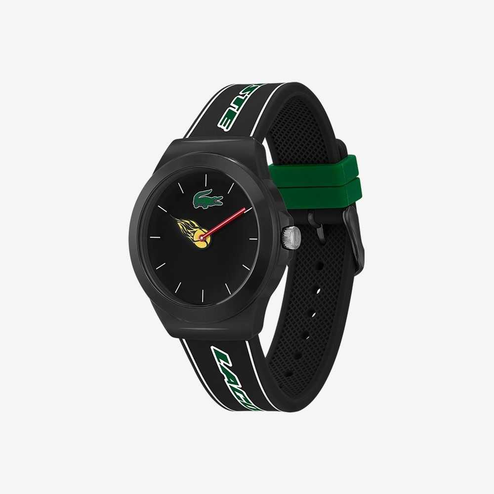 Lacoste Neocroc Black Silicona Correa Negras | 7025-XKPCT