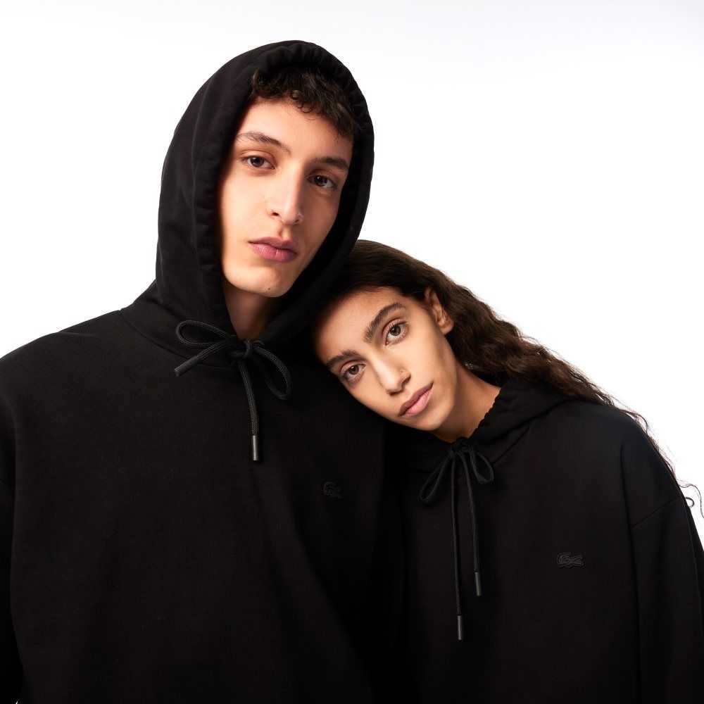 Lacoste Netflix Loose Fit Hoodie Negras | 3801-YPHAZ