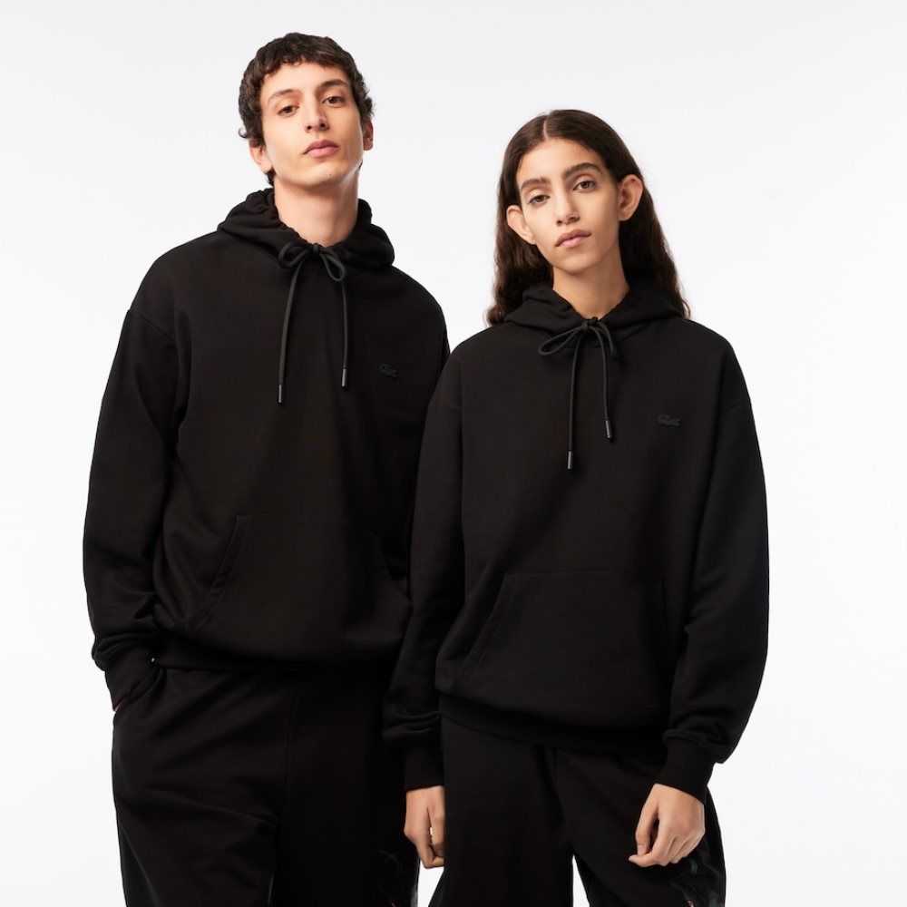 Lacoste Netflix Loose Fit Hoodie Negras | 3801-YPHAZ