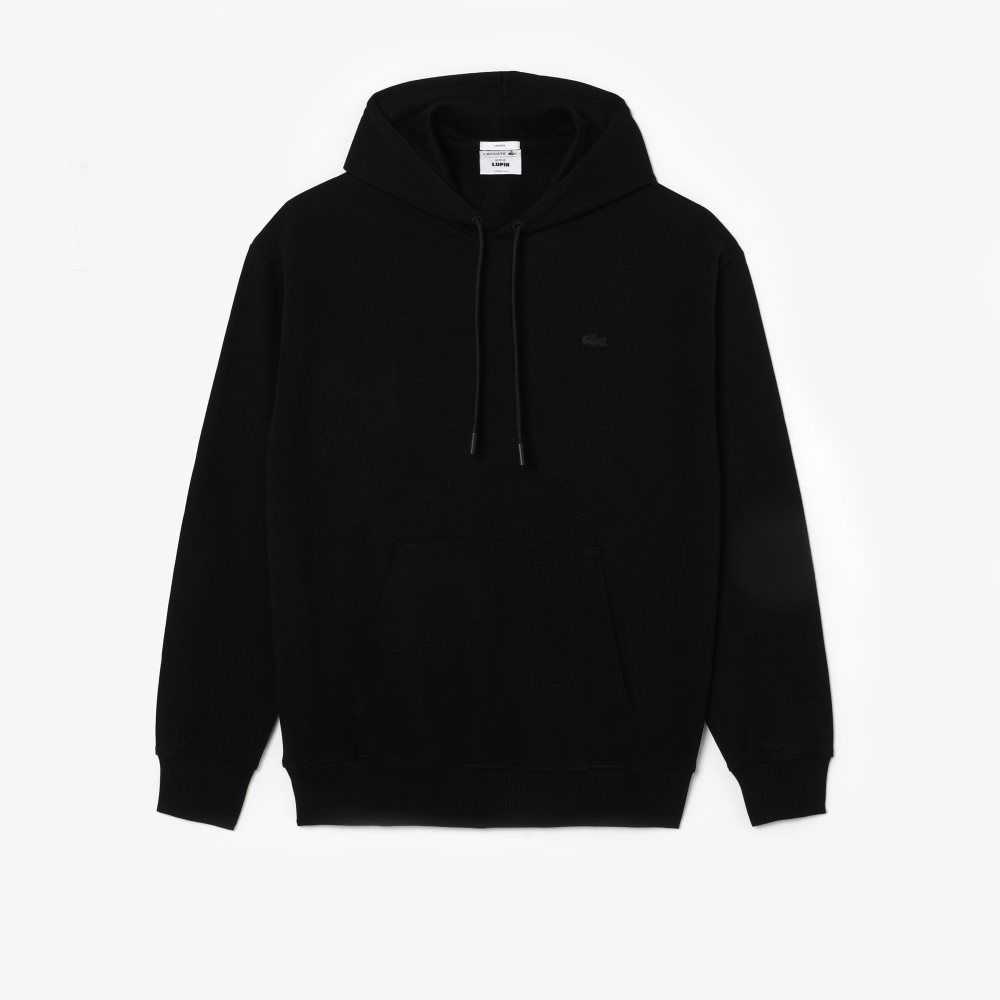 Lacoste Netflix Loose Fit Hoodie Negras | 3801-YPHAZ