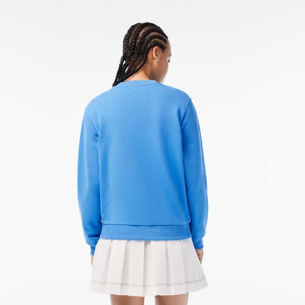 Lacoste Netflix Loose Fit Organic Algodon Fleece Azules | 7801-OWNAP