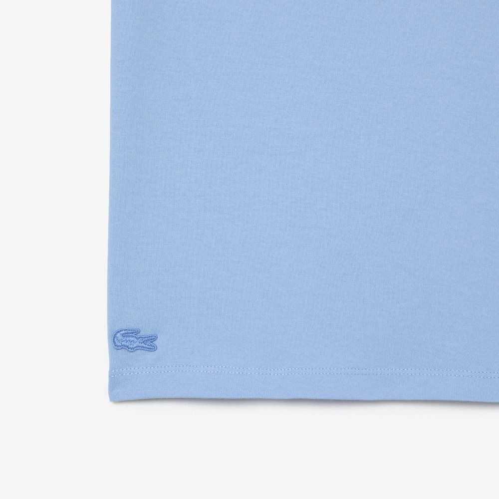 Lacoste Netflix Organic Algodon Jersey T-Shirt Azules | 4128-THMVE