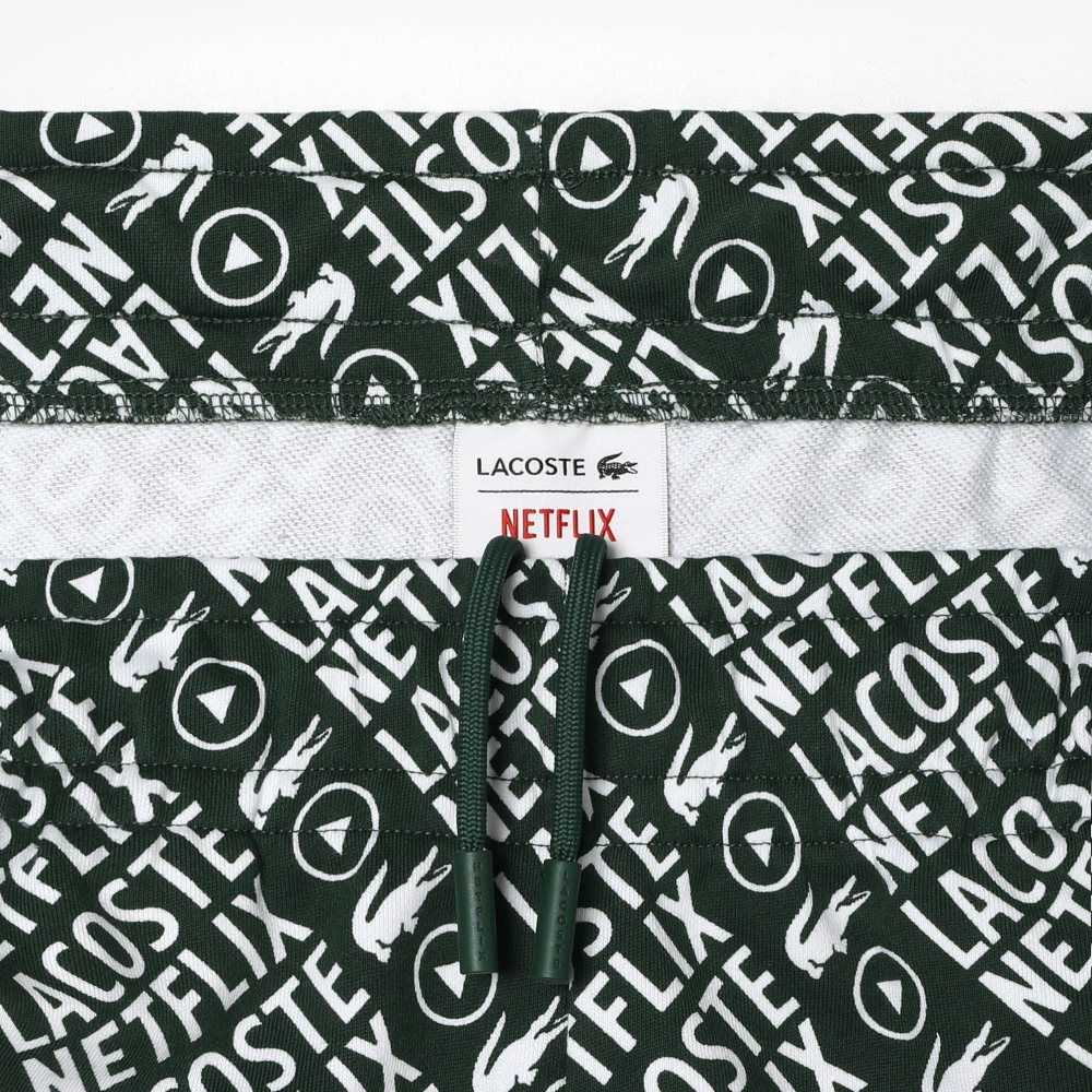 Lacoste Netflix Organic Algodon Print Verde Blancas | 1047-NOELT