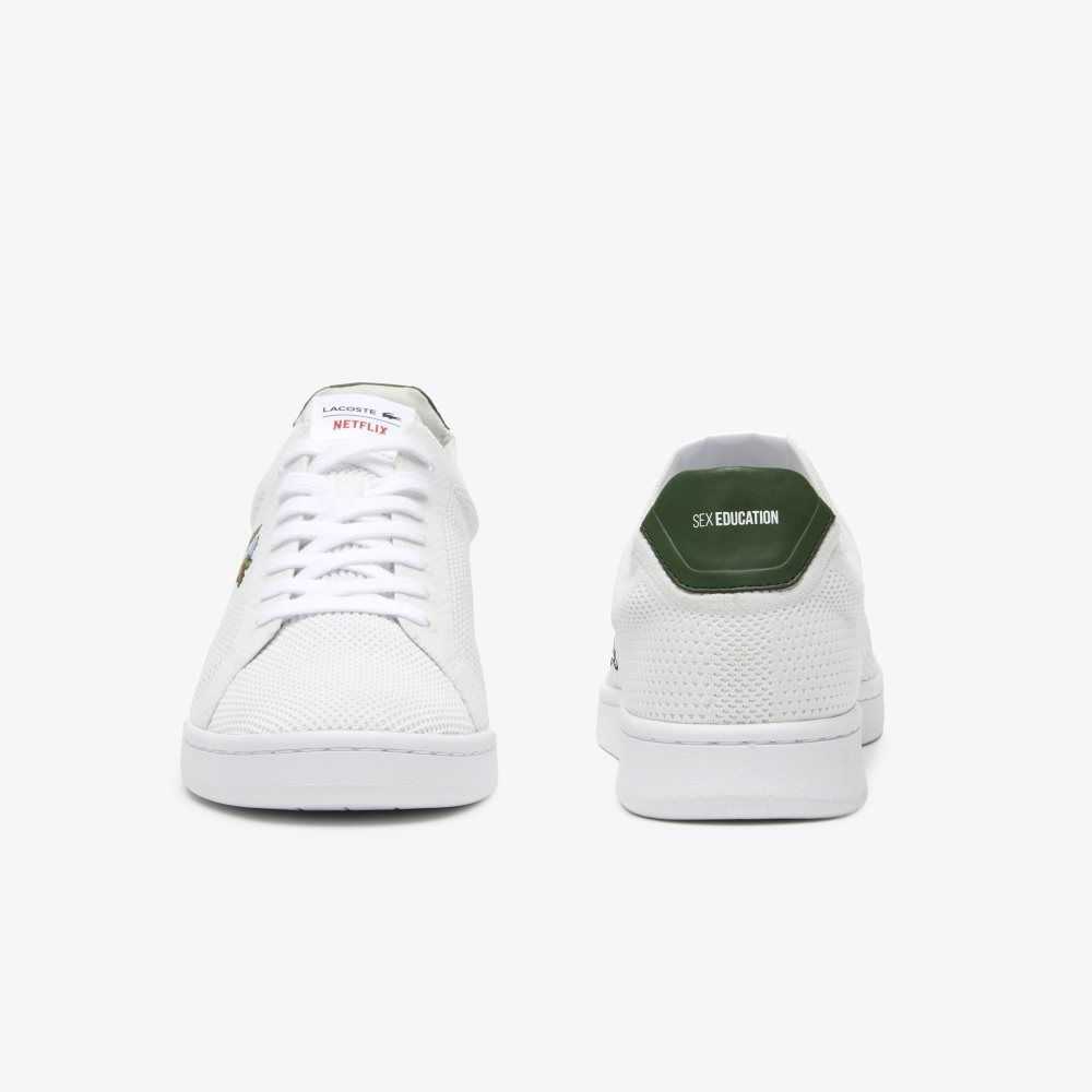 Lacoste Netflix Sex Education Carnaby Piquee Blancas Verde | 8436-QUKLN