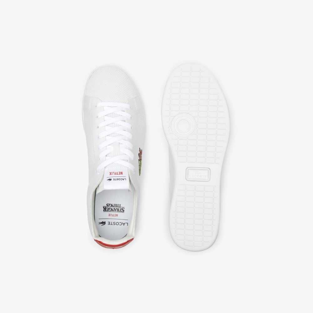 Lacoste Netflix Stranger Things Carnaby Piquee Blancas Rojas | 5693-AUQWN