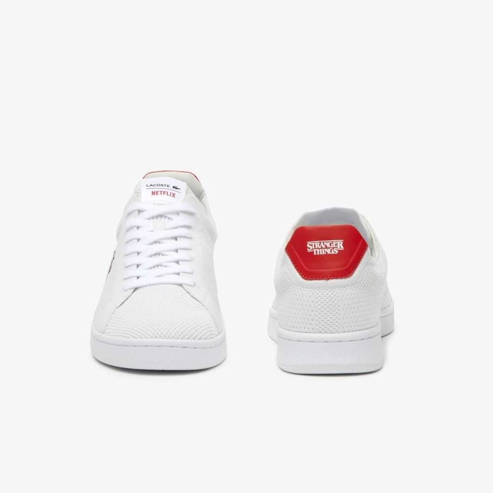 Lacoste Netflix Stranger Things Carnaby Piquee Blancas Rojas | 5693-AUQWN