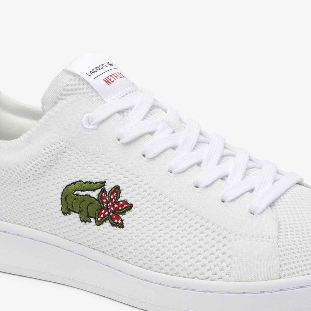 Lacoste Netflix Stranger Things Carnaby Piquee Blancas Rojas | 5693-AUQWN