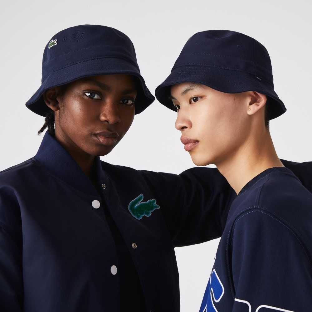 Lacoste Organic Algodon Bucket Azul Marino Azules | 0738-TGMJR