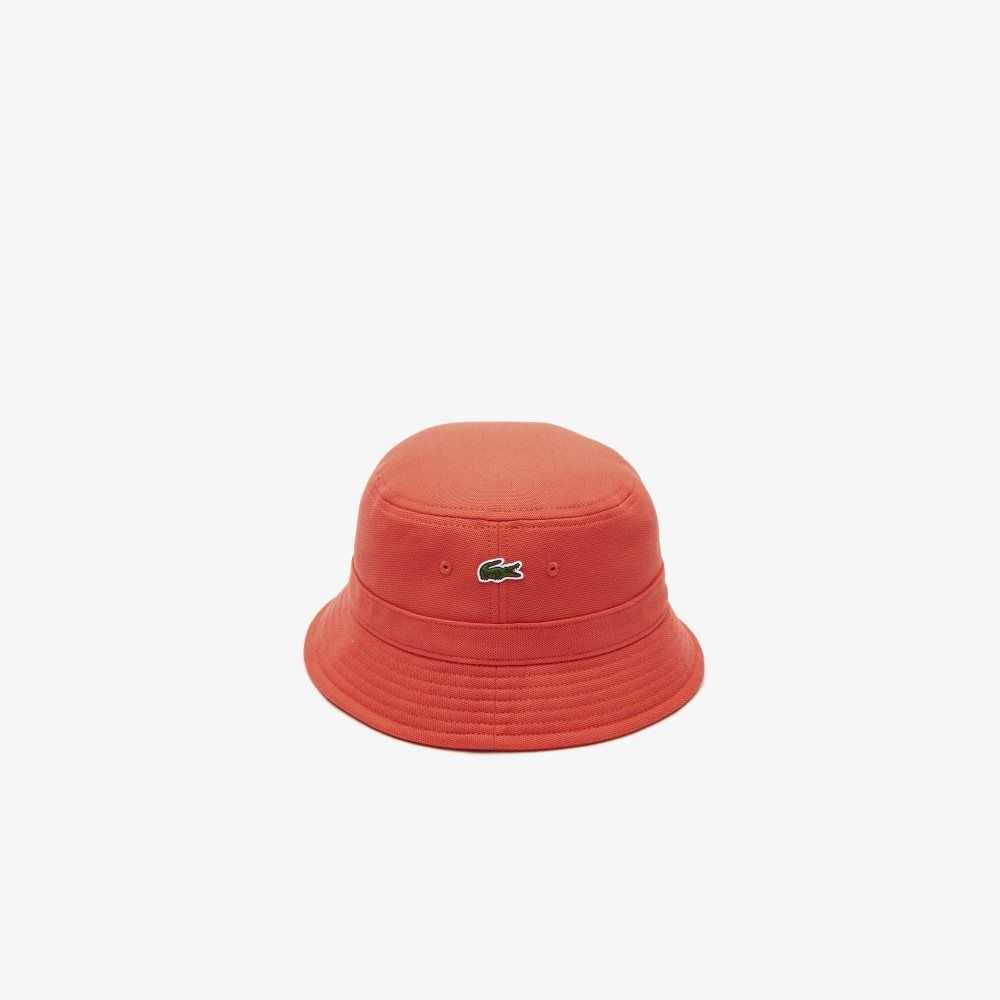 Lacoste Organic Algodon Bucket Naranjas | 2713-QBJUI