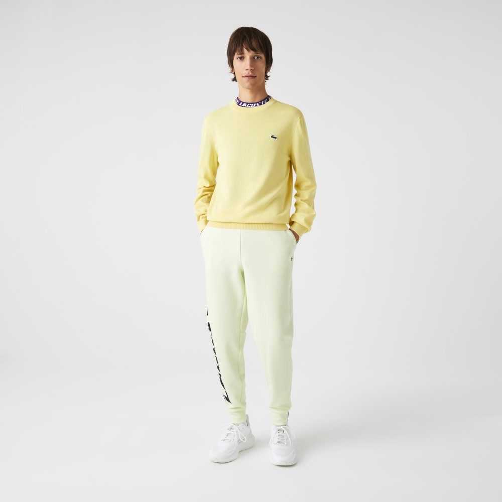 Lacoste Organic Algodon Crew Neck Amarillo | 0624-BDKZL