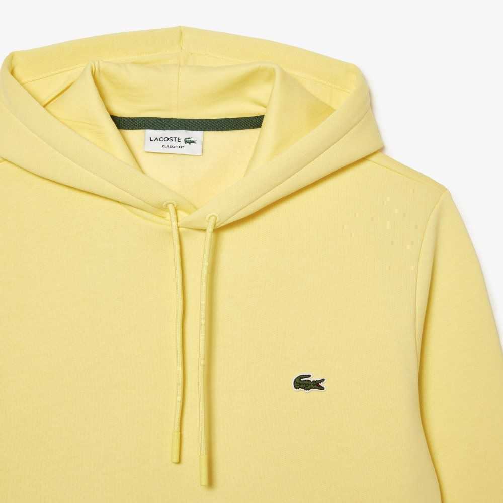 Lacoste Organic Algodon Encapuchado Amarillo | 9421-MRENX