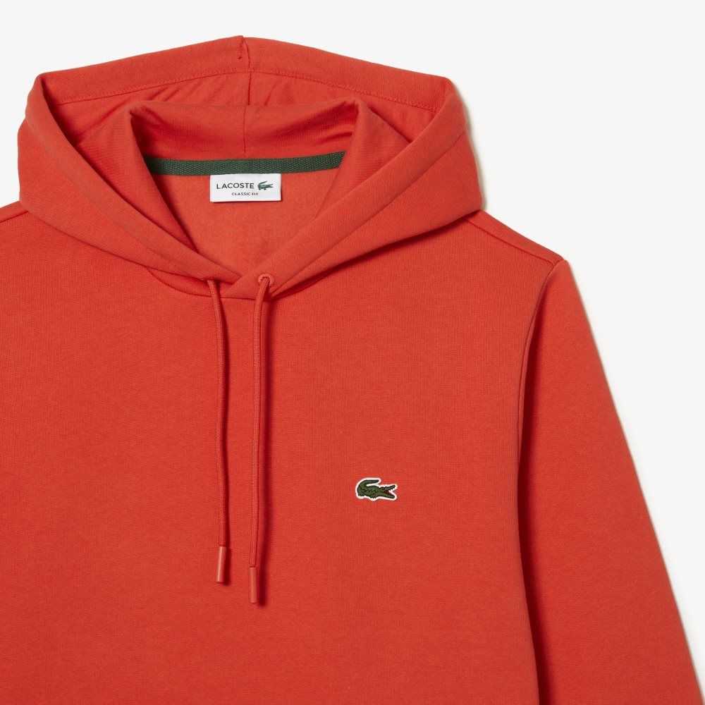 Lacoste Organic Algodon Encapuchado Naranjas | 3098-GYRZQ