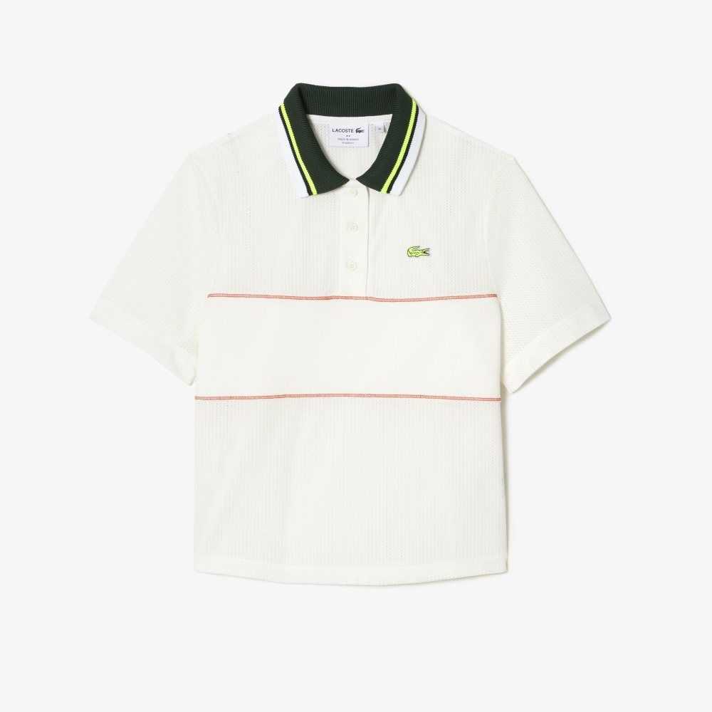 Lacoste Organic Algodon French Made Loose Cut Blancas | 3495-GMYIB